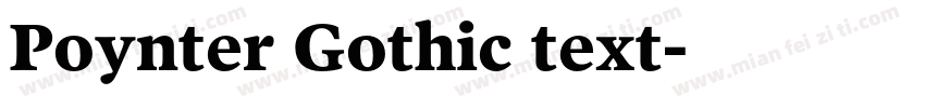 Poynter Gothic text字体转换